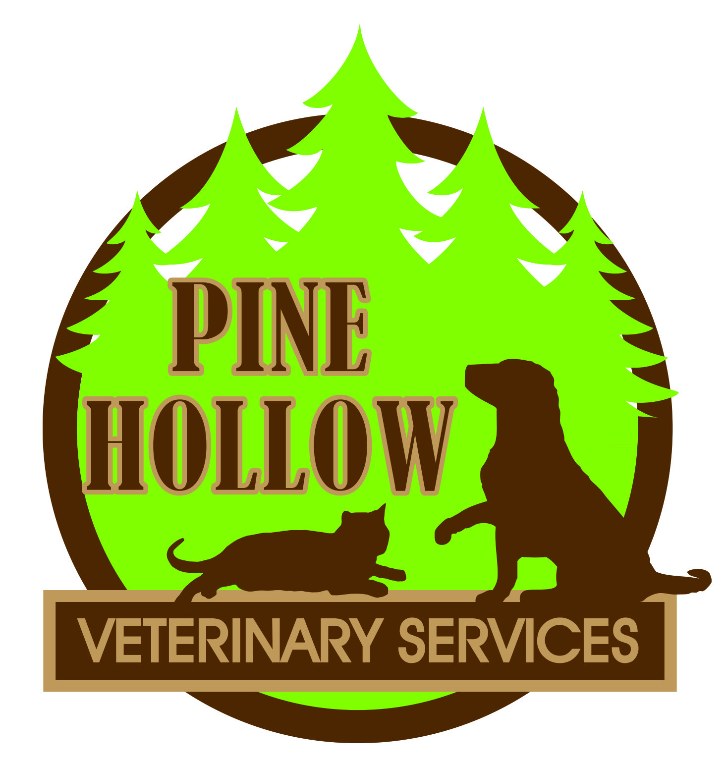 Pine Hollow Veterinary Services logo